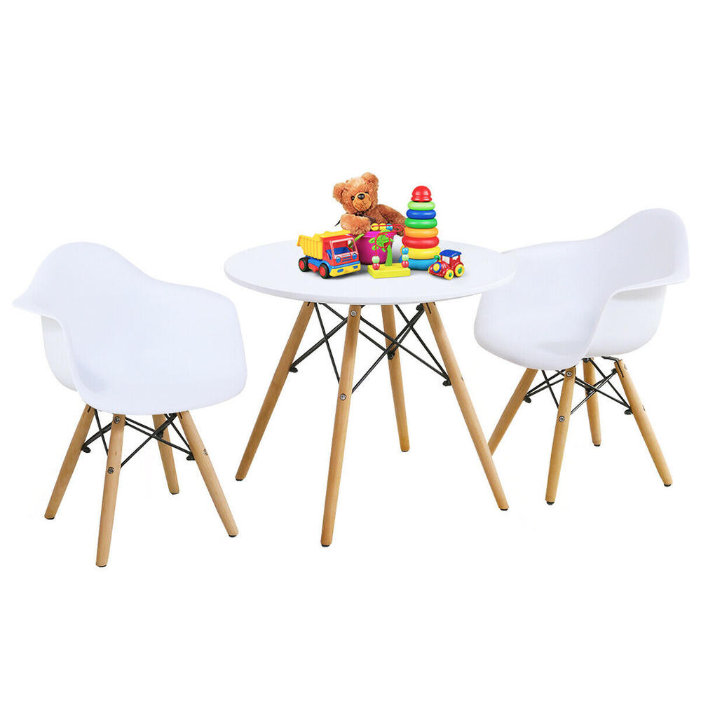 ست میز و صندلی کودک دو نفره؛ دسته‌دار مدل فایبرگلاس کد ۰۲