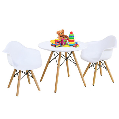 ست میز و صندلی کودک دو نفره؛ دسته‌دار مدل فایبرگلاس کد ۰۲
