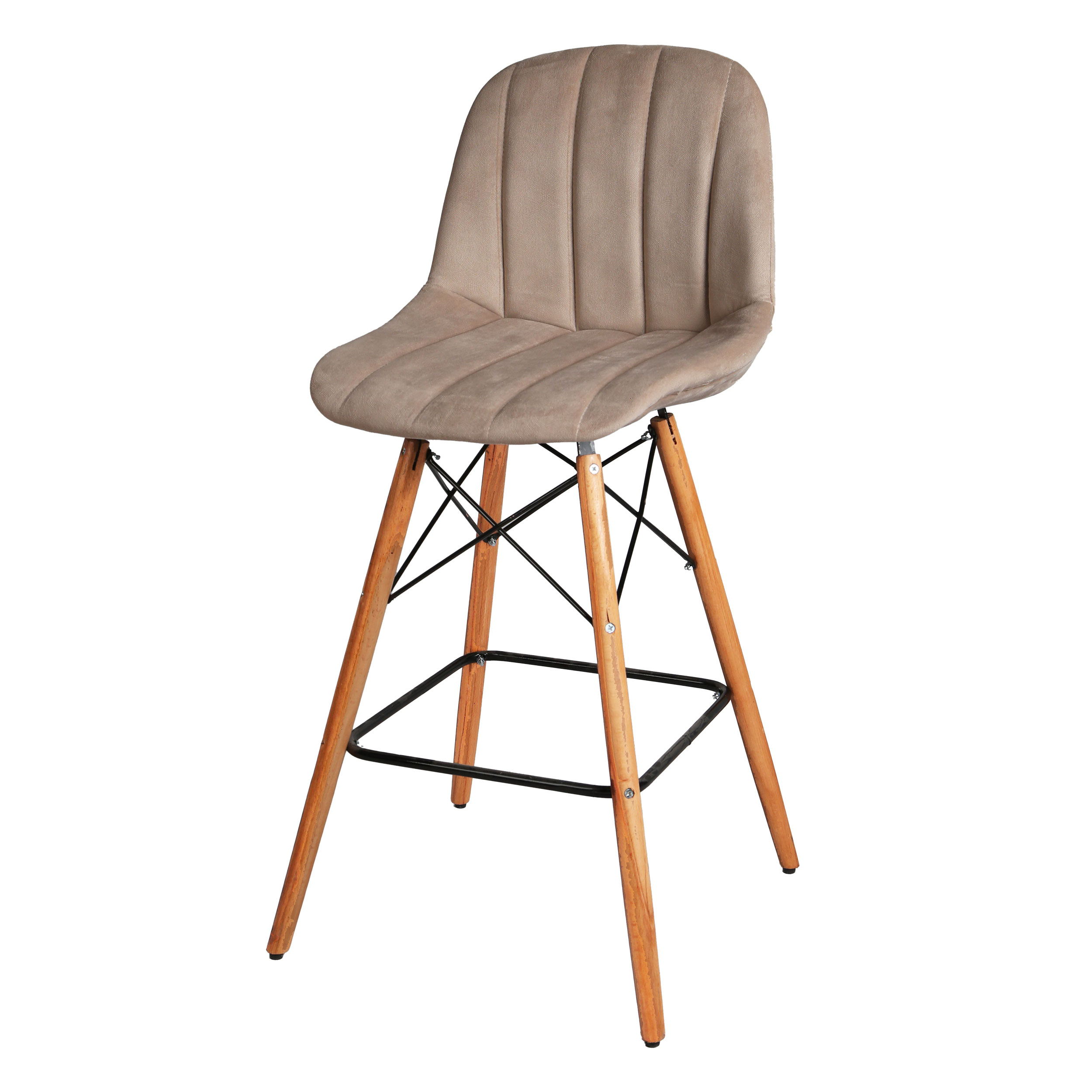 صندلی اپن مدل مایا لمسه ای پایه چوبی