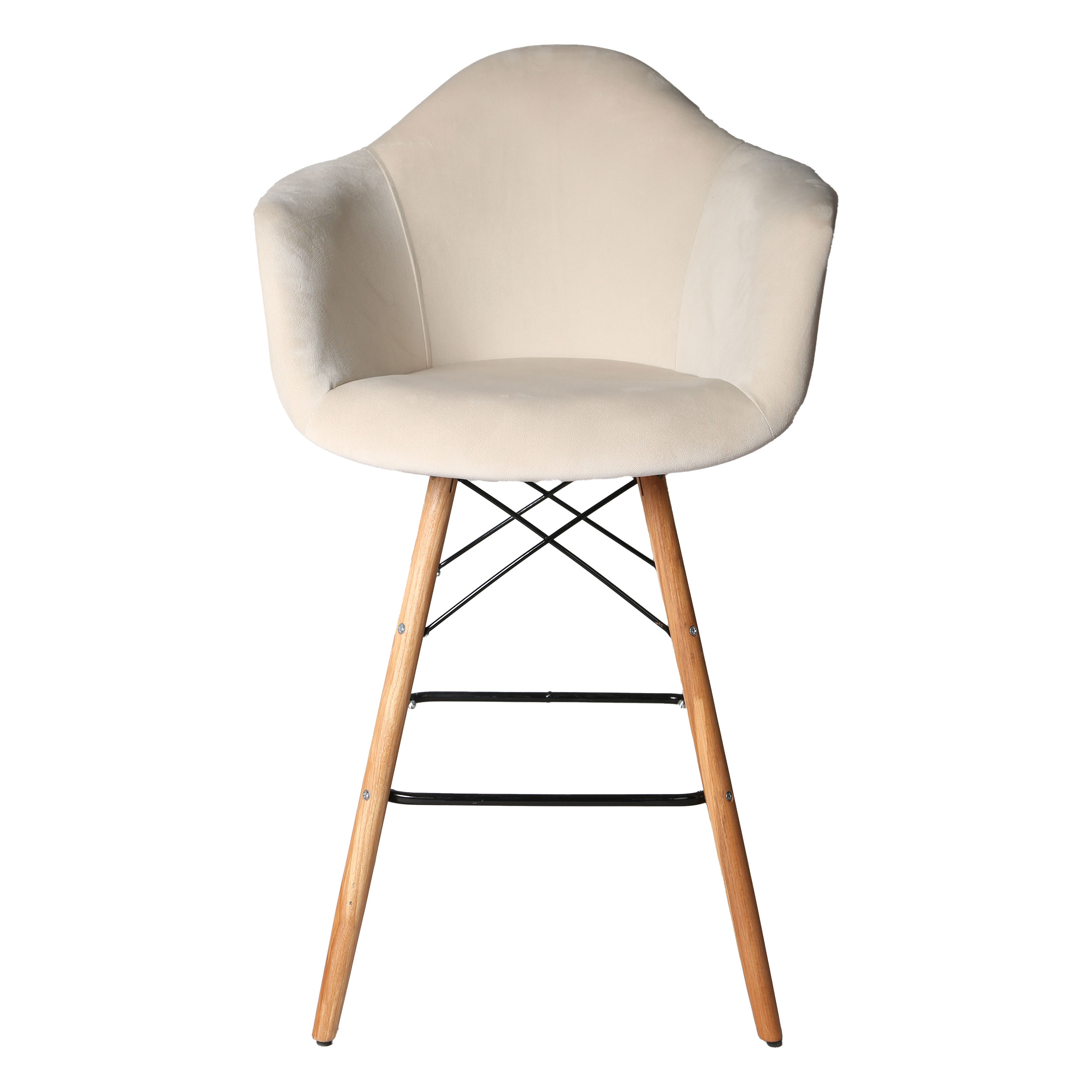صندلی اپن مدل ایزی لمسه ای پایه چوبی