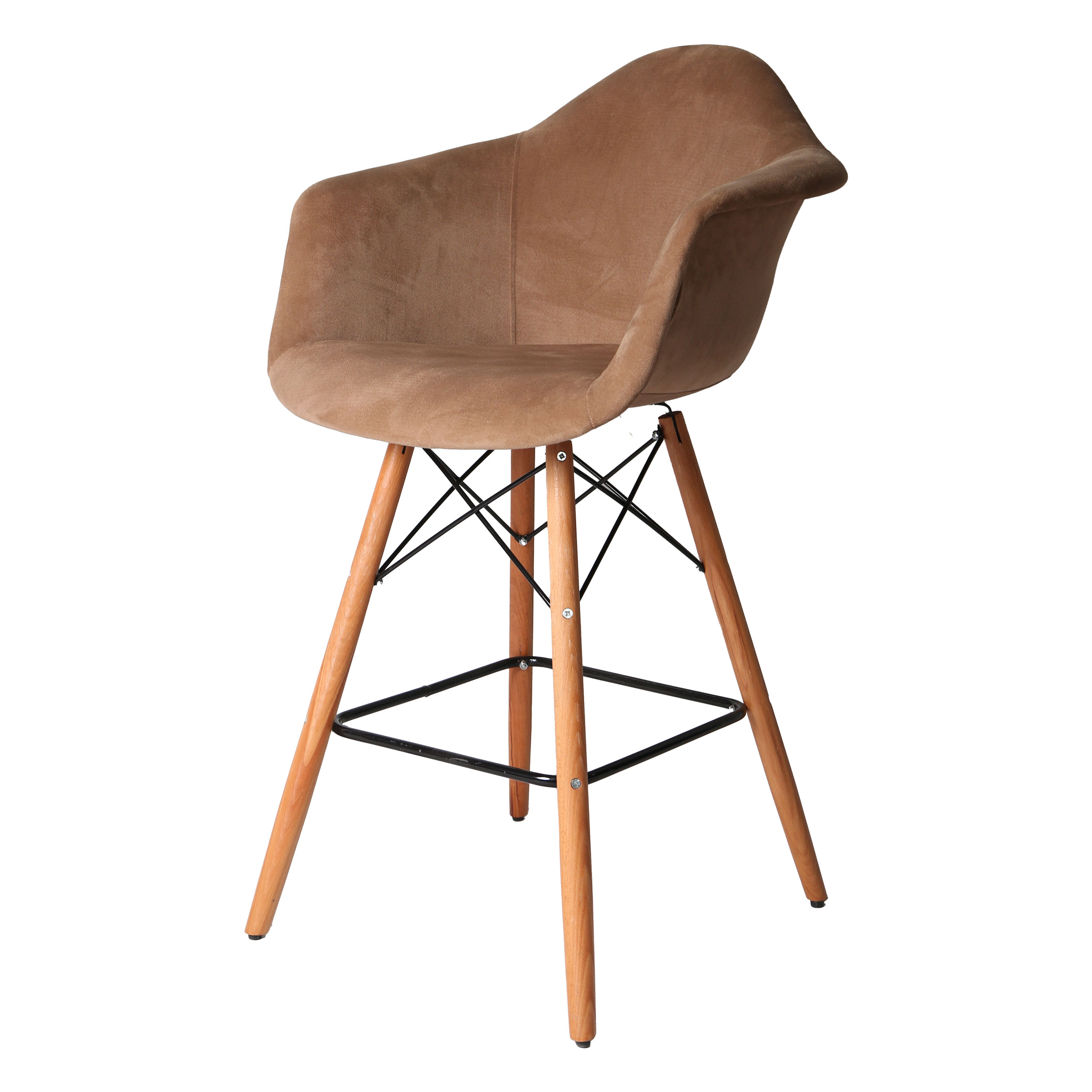 صندلی اپن مدل ایزی لمسه ای پایه چوبی
