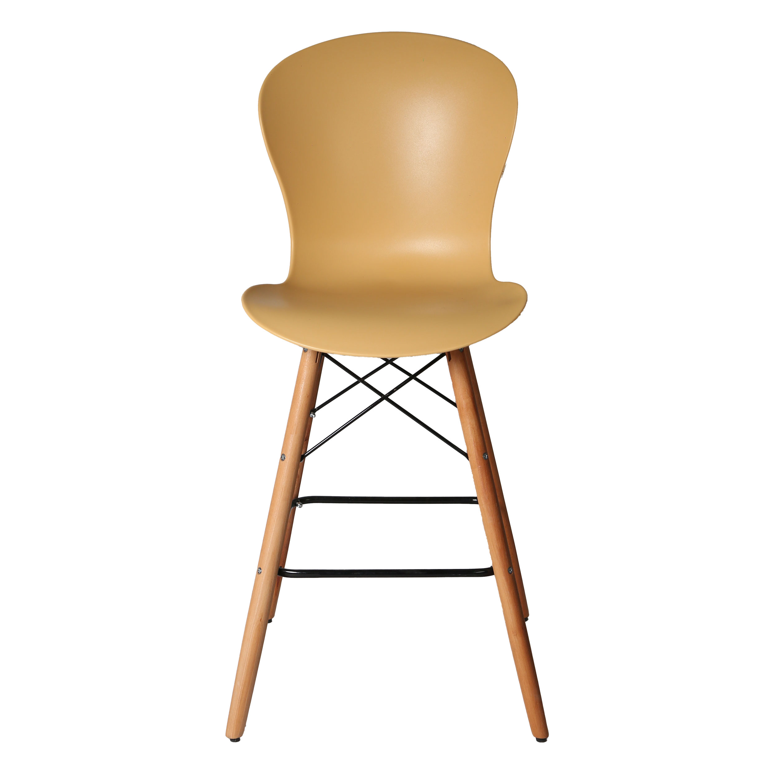 صندلی اپن مدل ماهور فایبرگلاس پایه چوبی