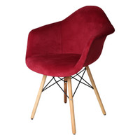 صندلی مدل ایزی پارچه ای پایه ایفلی چوبی