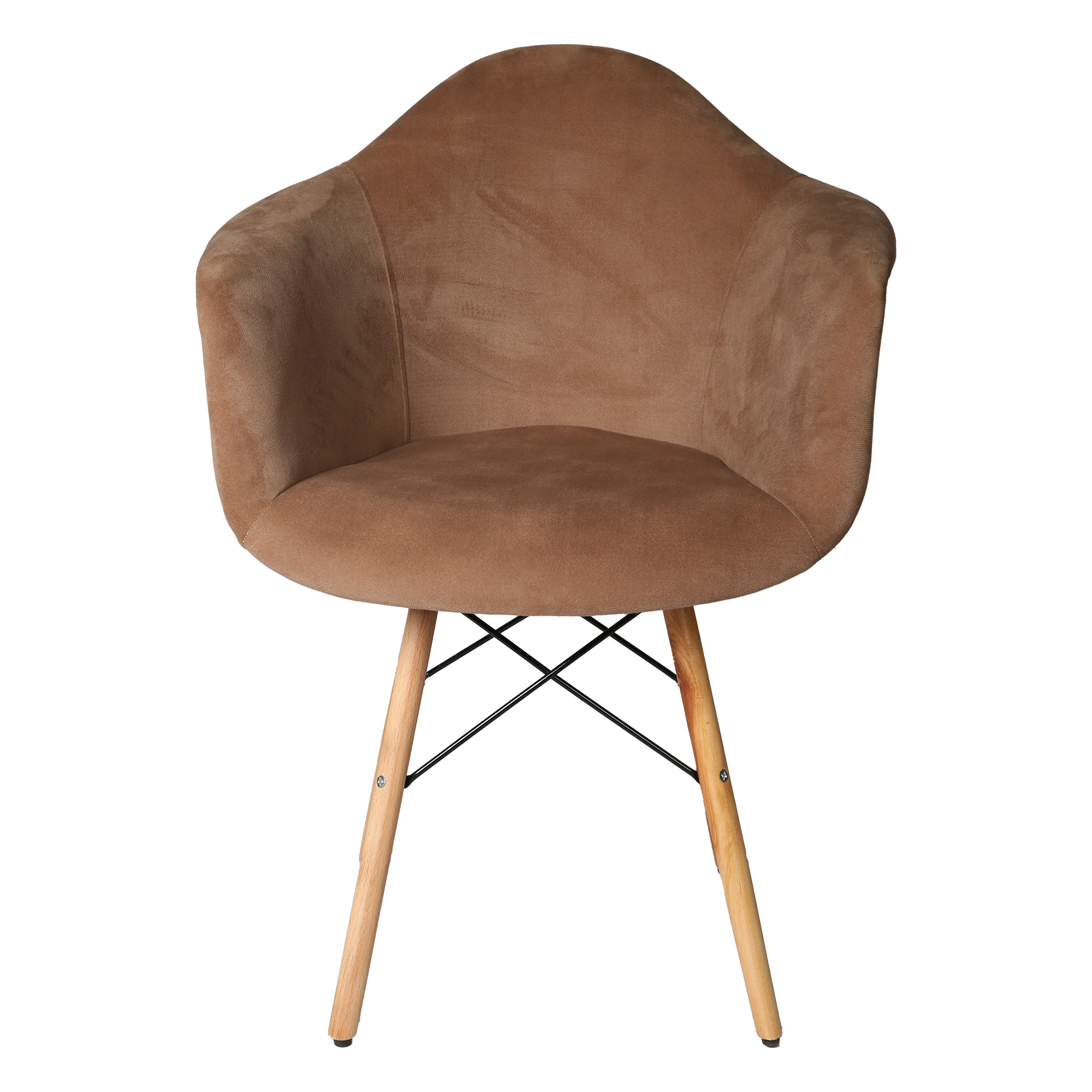صندلی مدل ایزی پارچه ای پایه ایفلی چوبی